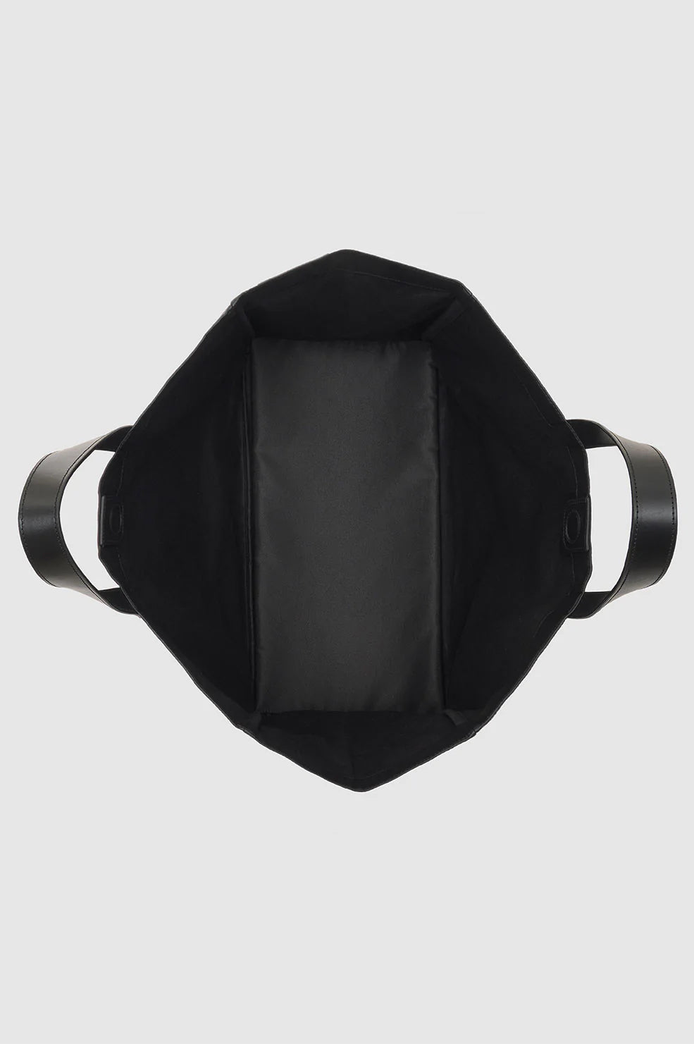 LARGE RIO TOTE - BLACK RECYCLED LEATHER