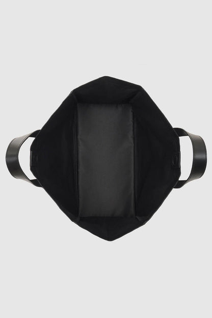 LARGE RIO TOTE - BLACK RECYCLED LEATHER