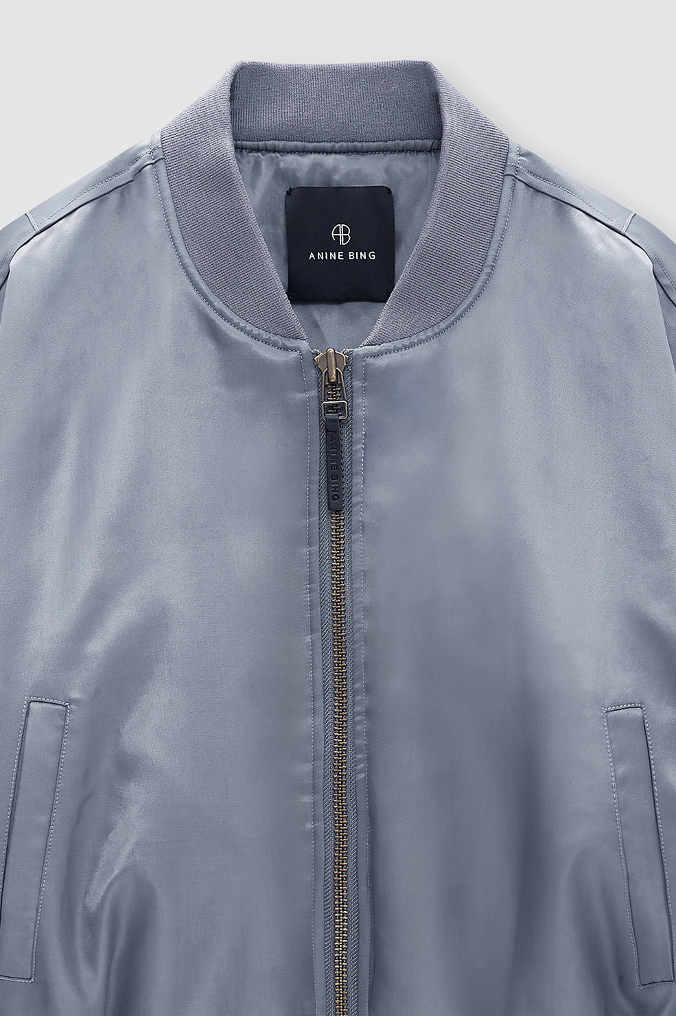 CROPPED LEON BOMBER - DARK GREY