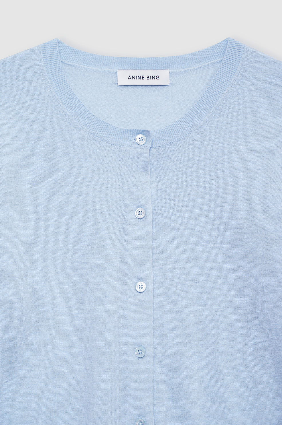 MONI CROP CARDIGAN - PALE BLUE