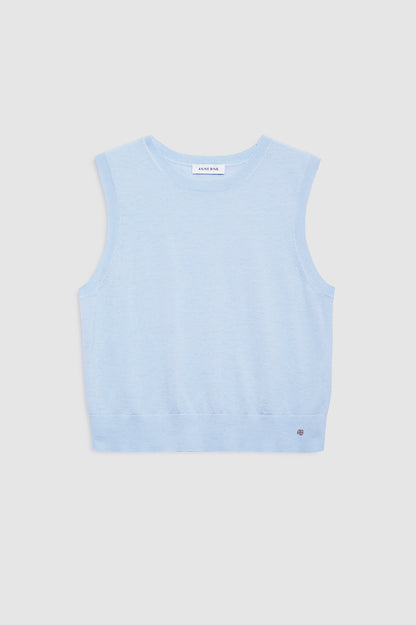 MONI CROP TANK - PALE BLUE