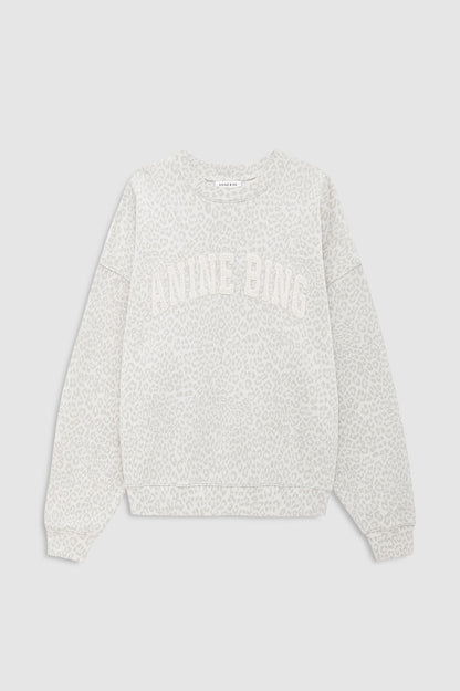 MILES SWEATSHIRT ANINE BING - WASHED WHITE LEOPARD