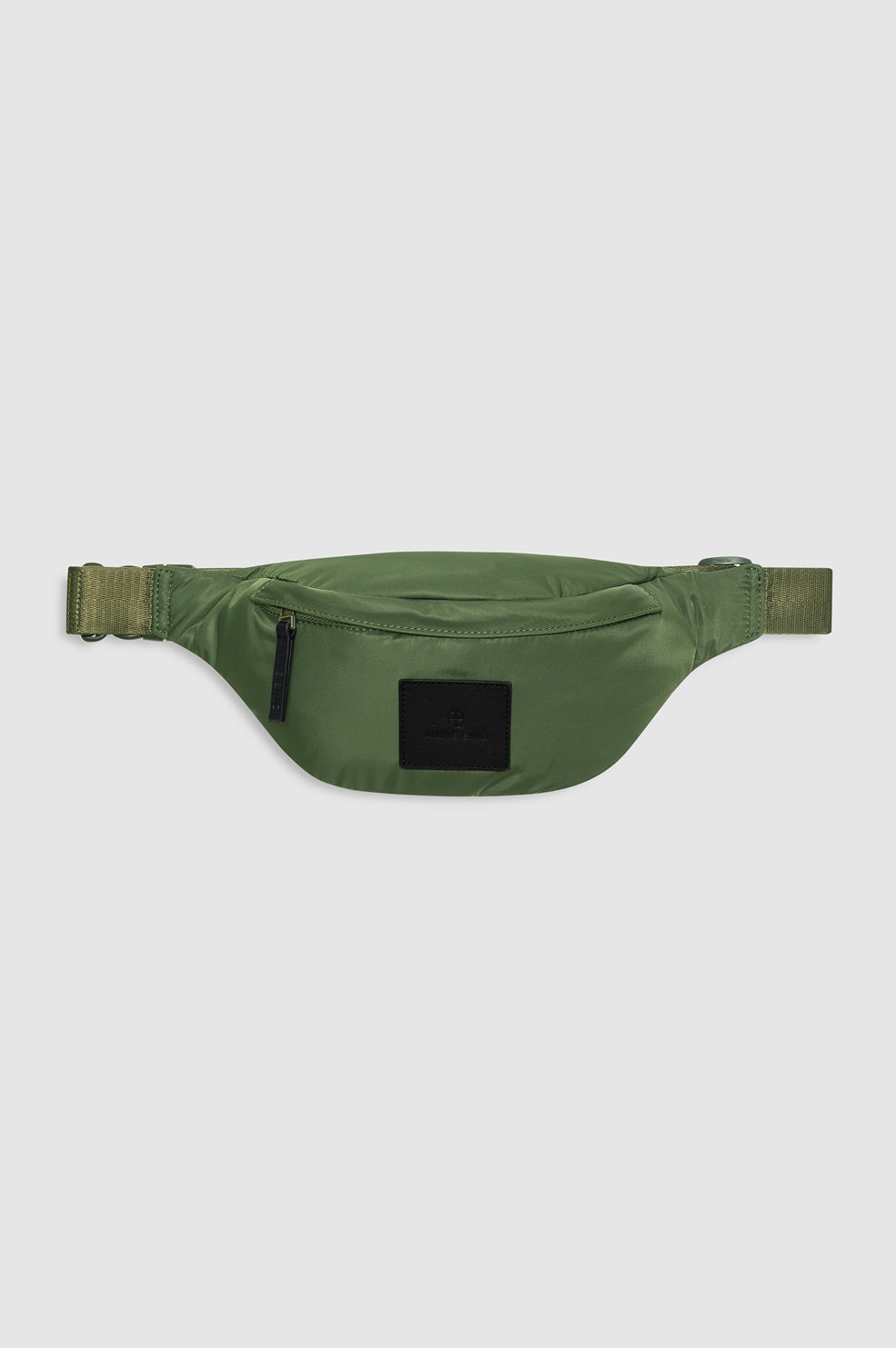 Leon Small Waist Bag Nylon In Army Green by ANINE BING - view 2