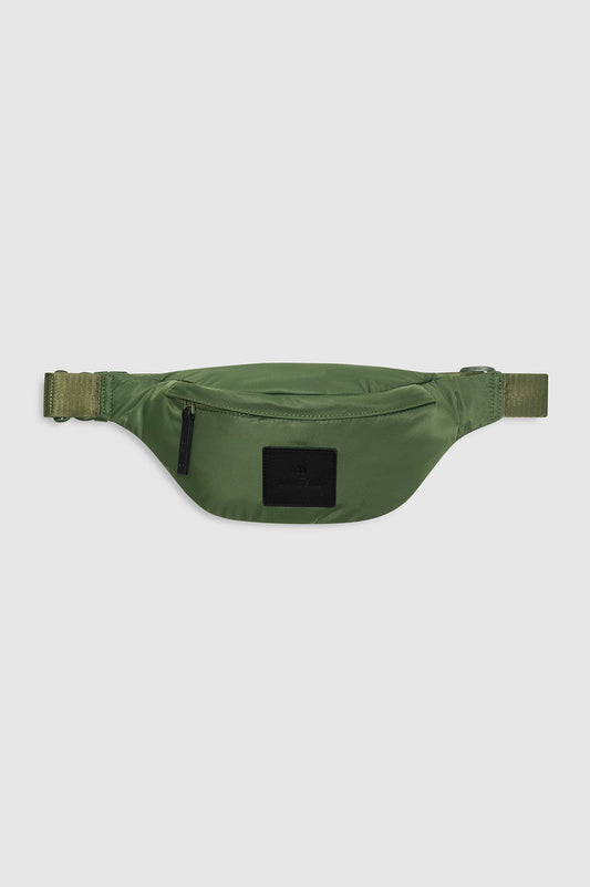 Leon Small Waist Bag Nylon In Army Green by ANINE BING - view 2