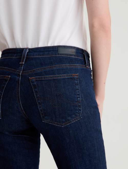 SANDRA LOW RISE SLIM STRAIGHT JEANS