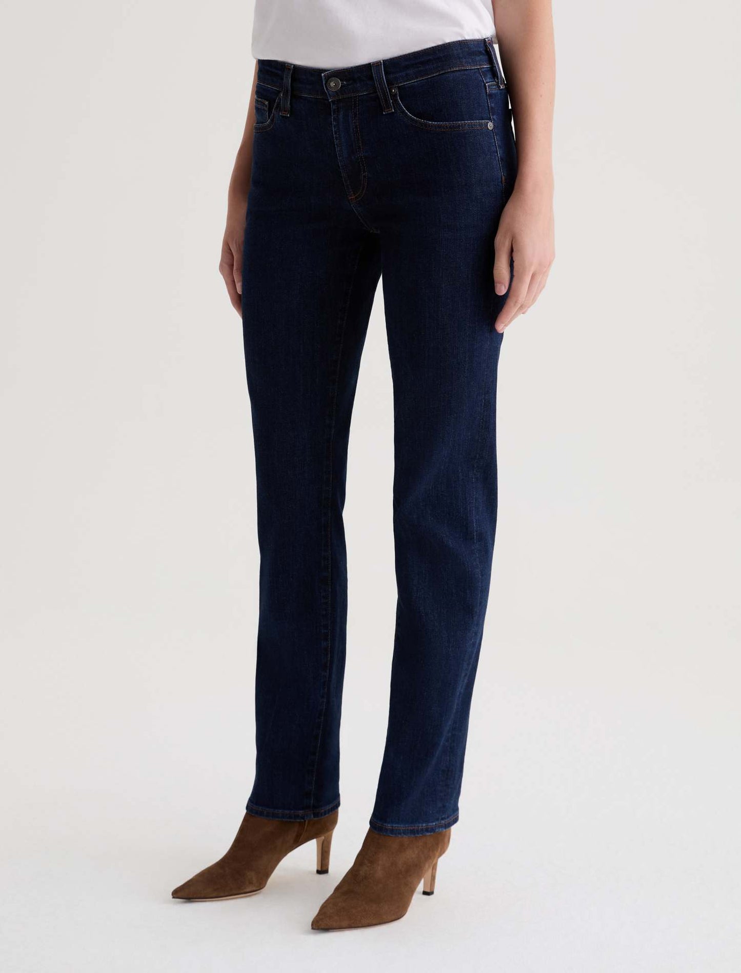 SANDRA LOW RISE SLIM STRAIGHT JEANS