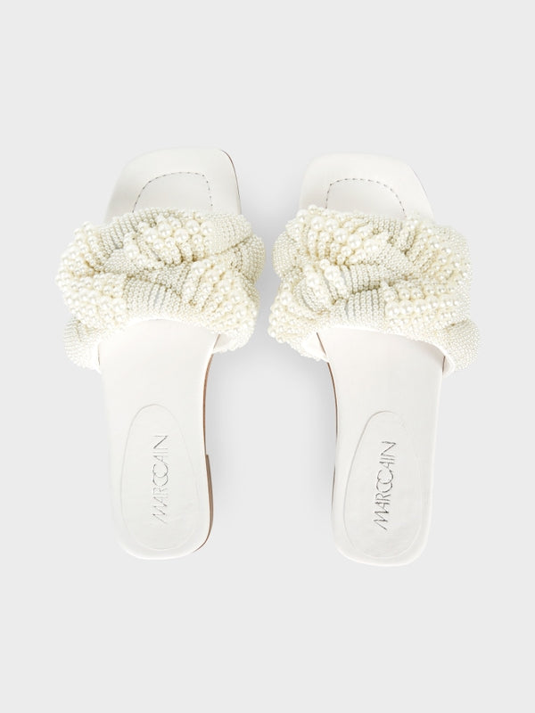 PEARL BEADED SUMMER SLIDES
