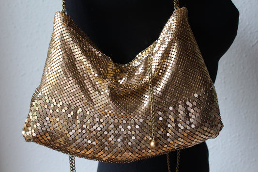 Ana Disco Bag In Gold by Laura B - view 2