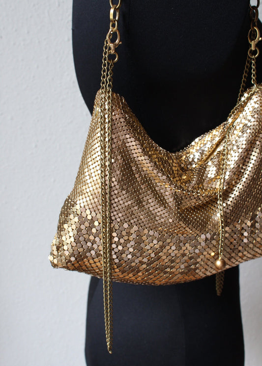Ana Disco Bag In Gold by Laura B - view 1