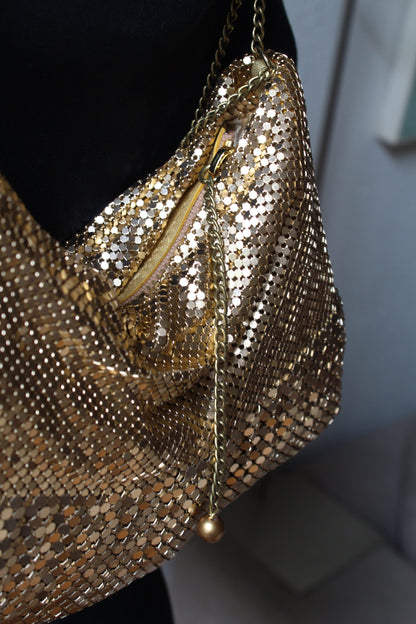 Ana Disco Bag In Gold by Laura B - view 3