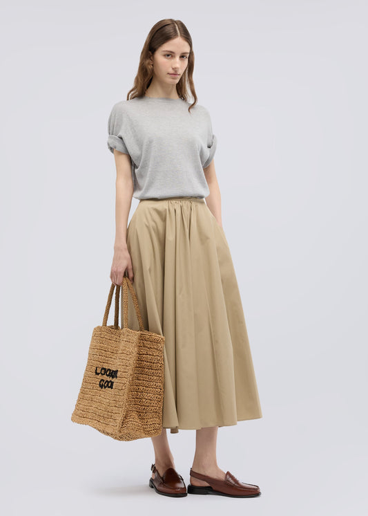 Beige Cotton Full Skirt Mod. 2290 by ASPESI - view 1