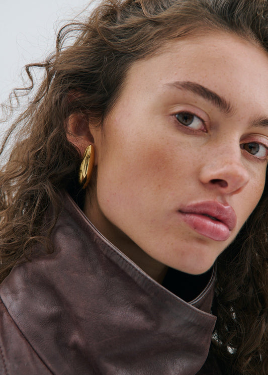 Angie Earring In Gold by Anna Rossi Jewellery - view 1