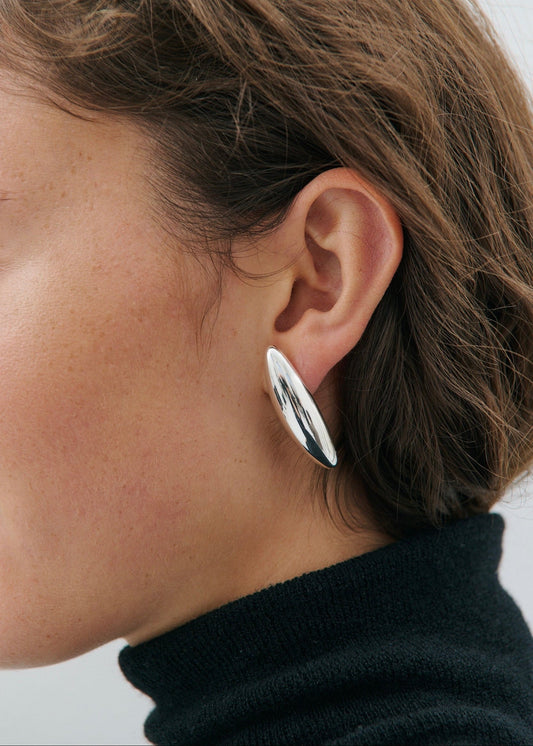 Angie Earring In Light Silver by Anna Rossi Jewellery - view 1