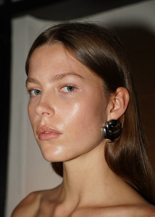 Eden Earring In Rhodium Silver by Anna Rossi Jewellery - view 1