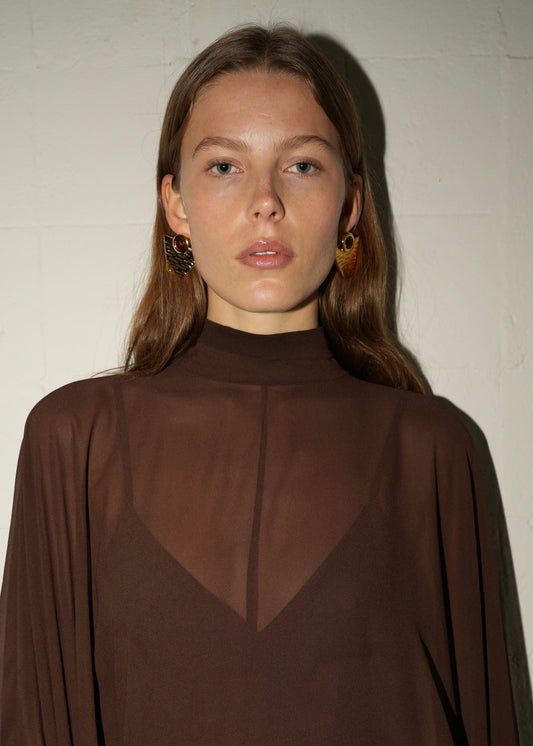 Della Earring In Gold by Anna Rossi Jewellery - view 1