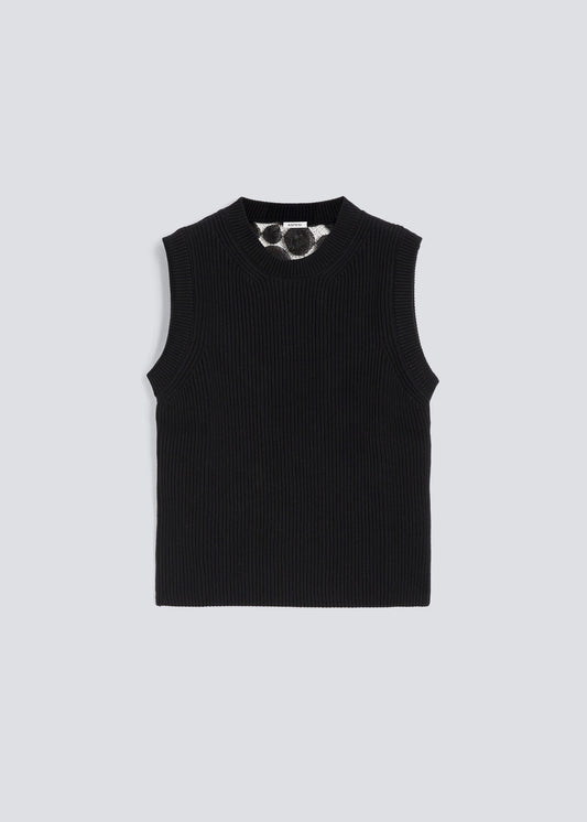 Ribbed Crewneck Knitted Tank Mod. 3250 by ASPESI - view 1