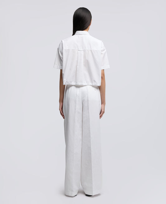 Cotton & Linen Gabardine Trousers Mod. 0188 by ASPESI - view 2