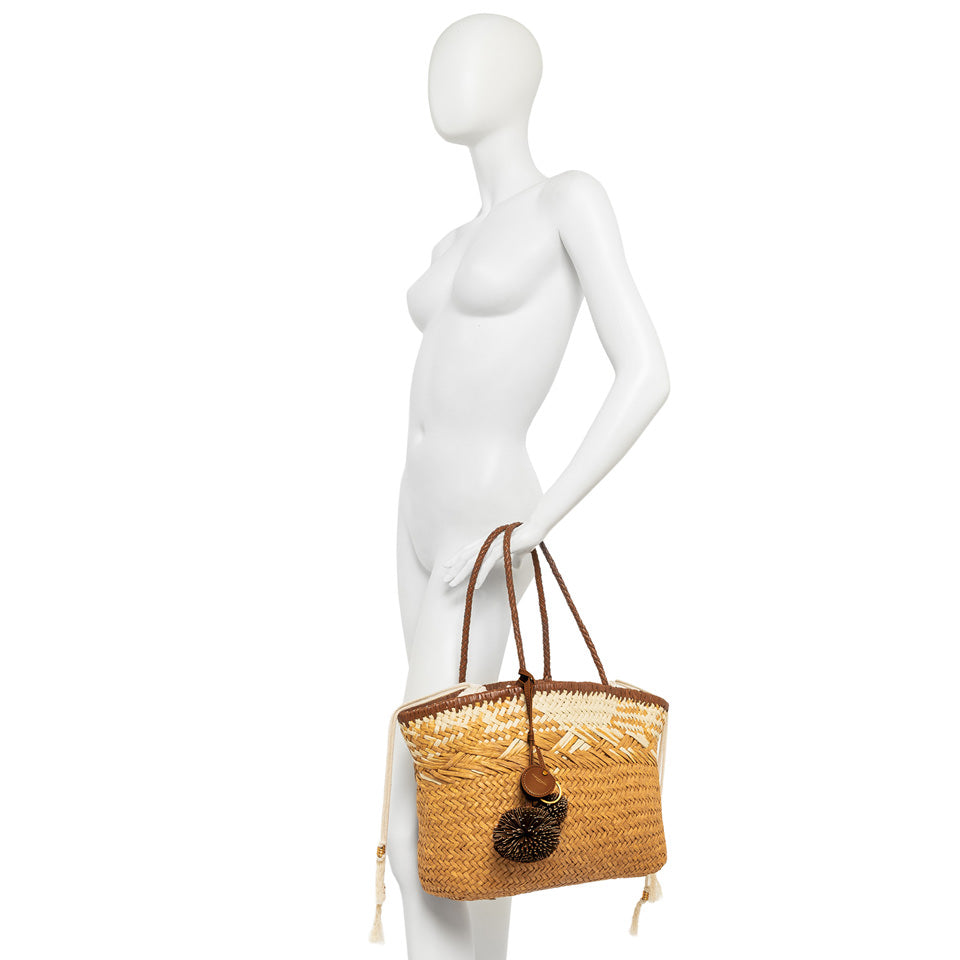 Paloma Bag In Naturale by Gianni Chiarini at MOYA