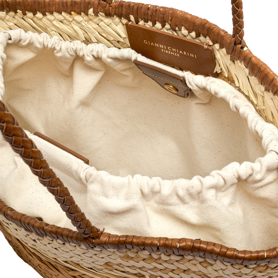 Paloma Bag In Naturale by Gianni Chiarini at MOYA