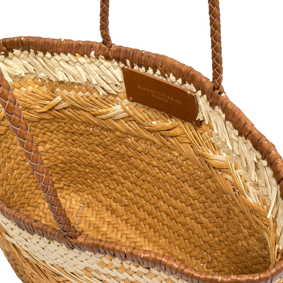 Paloma Bag In Naturale by Gianni Chiarini at MOYA