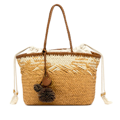 Paloma Bag In Naturale by Gianni Chiarini at MOYA