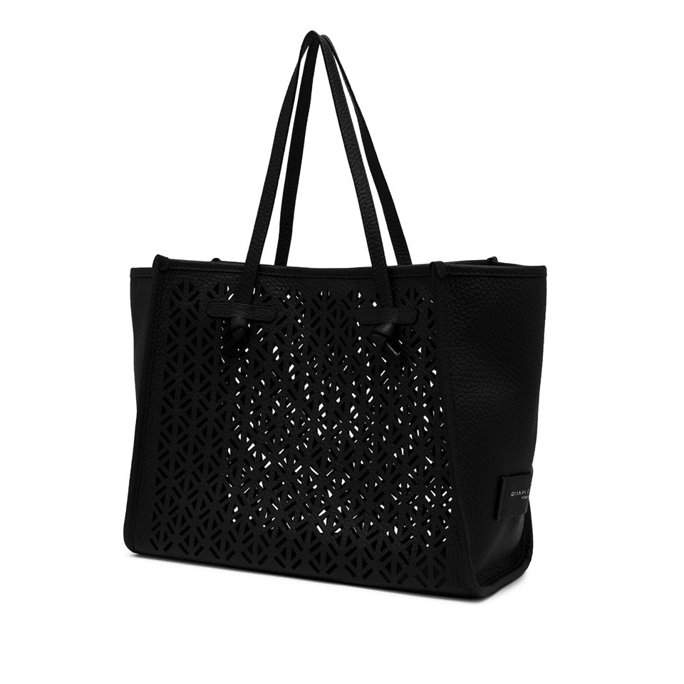 MARCELLA PERFORATED LEATHER TOTE