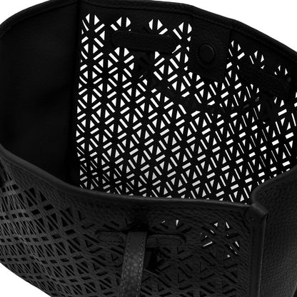 MARCELLA PERFORATED LEATHER TOTE