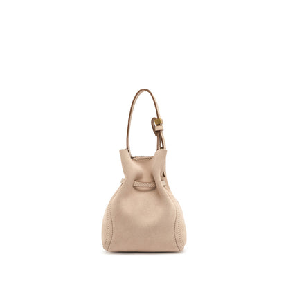 SIENNA MINI SUEDE NUDE HANDBAG