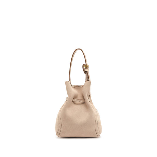 SIENNA MINI SUEDE NUDE HANDBAG