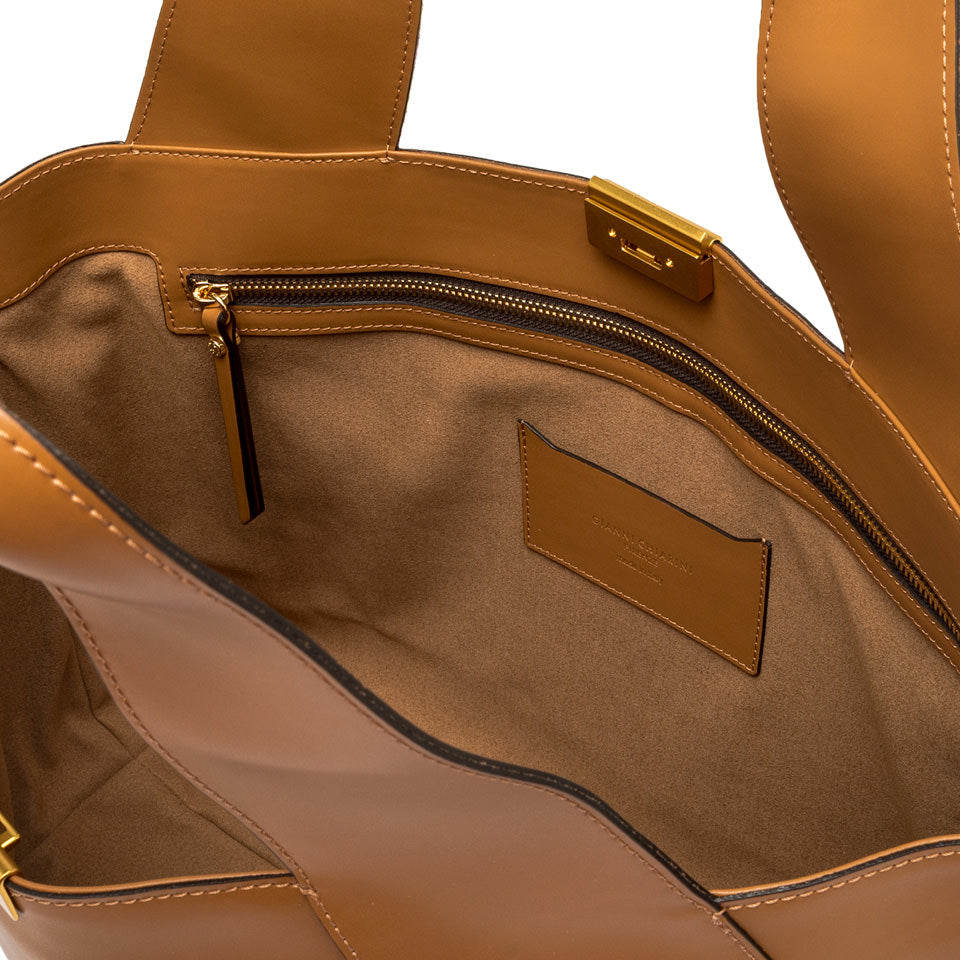 VIVI LEATHER BAG CUOIO