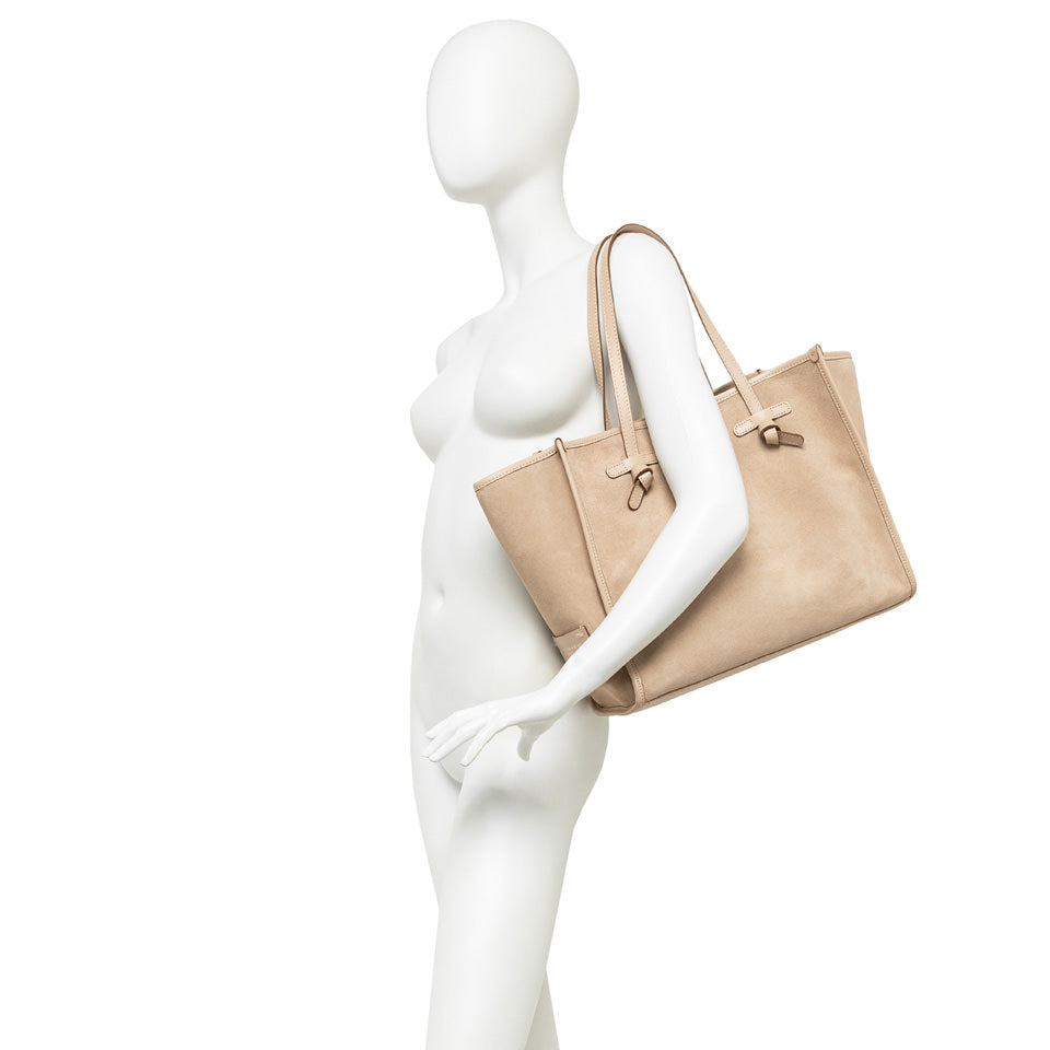 MARCELLA BAG CARAMEL SUEDE