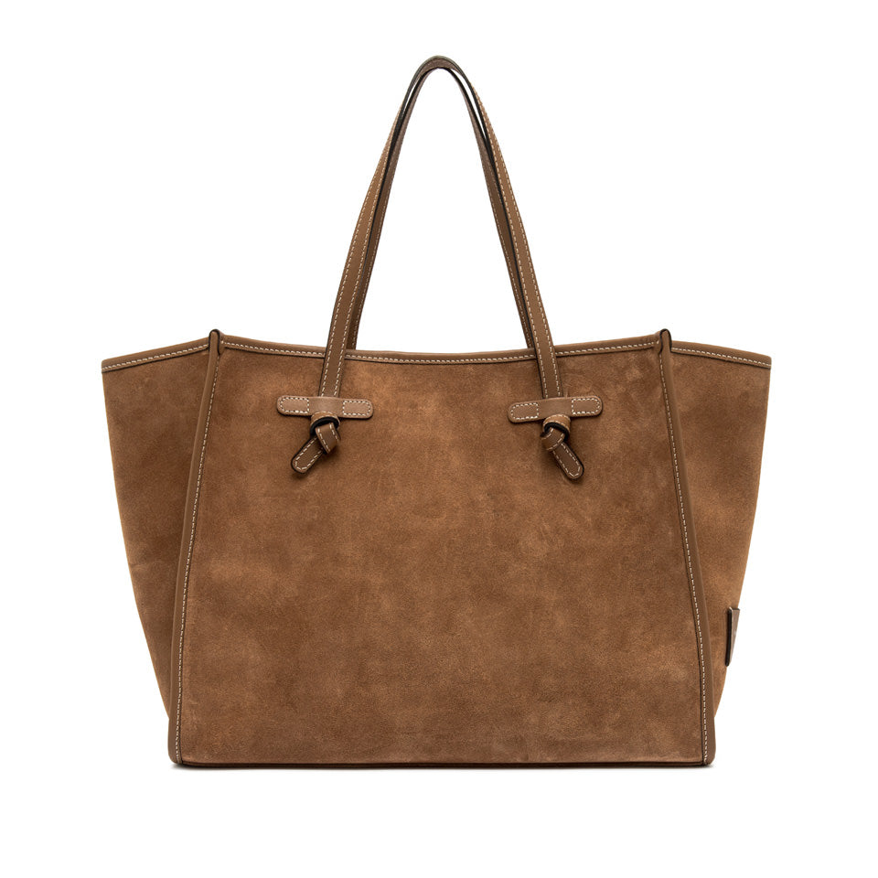 MARCELLA BAG CARAMEL SUEDE