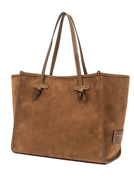 Marcella Bag Caramel Suede by Gianni Chiarini at MOYA - view 1
