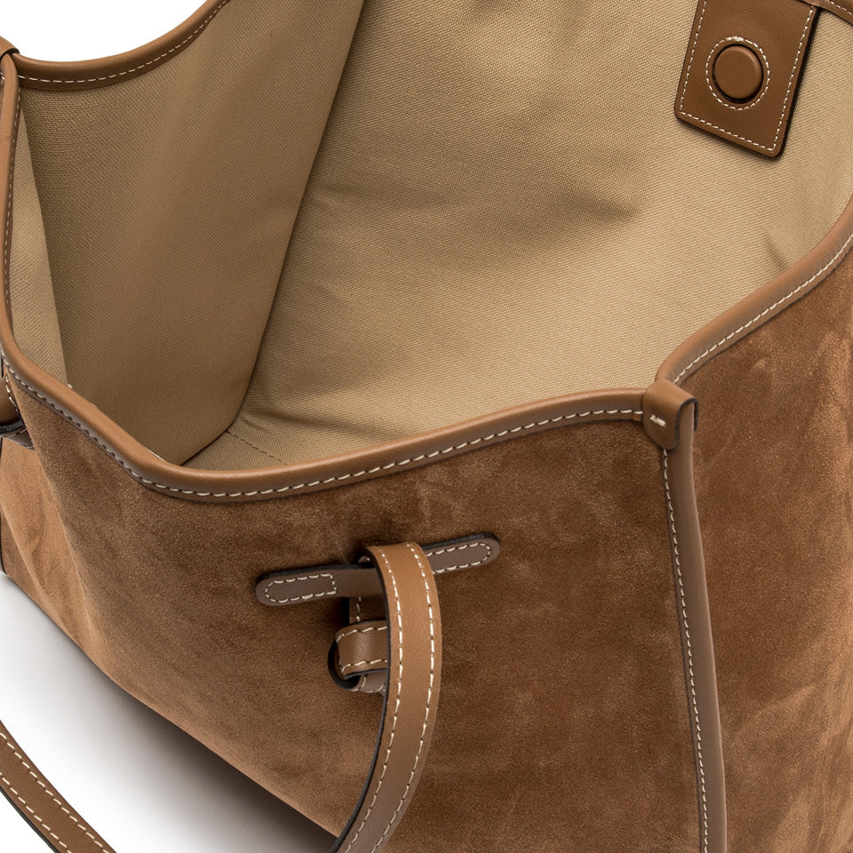 MARCELLA BAG CARAMEL SUEDE