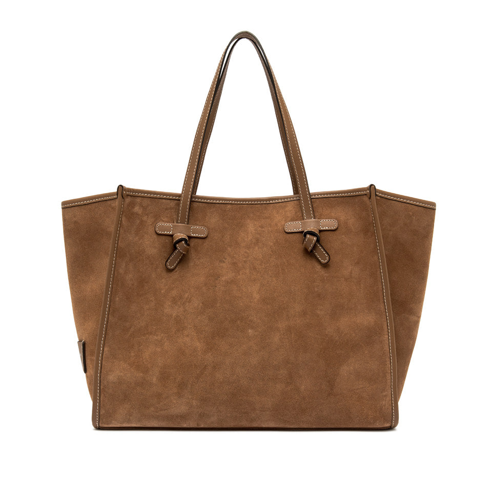 MARCELLA BAG CARAMEL SUEDE