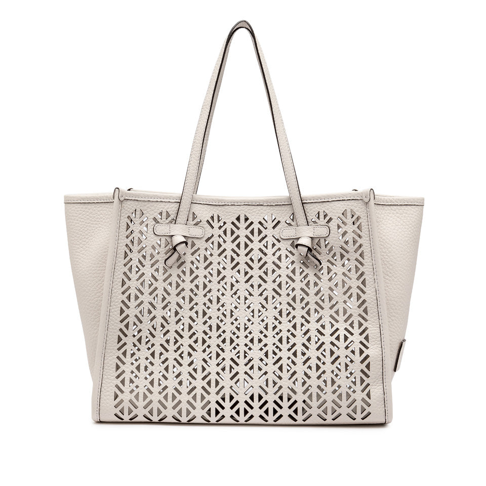 MARCELLA PERFORATED LEATHER TOTE