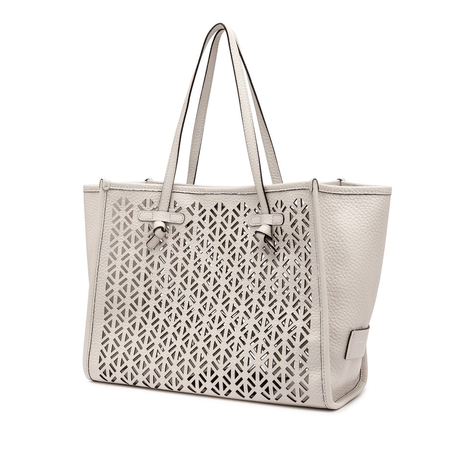 MARCELLA PERFORATED LEATHER TOTE