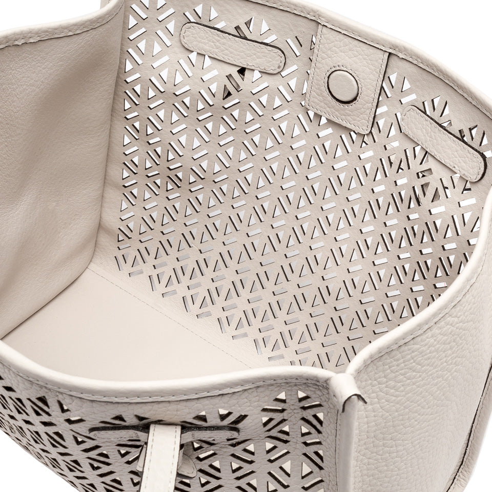 MARCELLA PERFORATED LEATHER TOTE