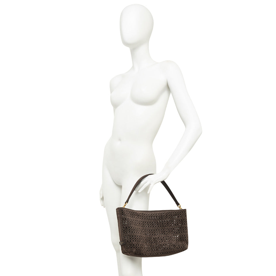 MASHUP SMALL LASER CUT BAG MOKA