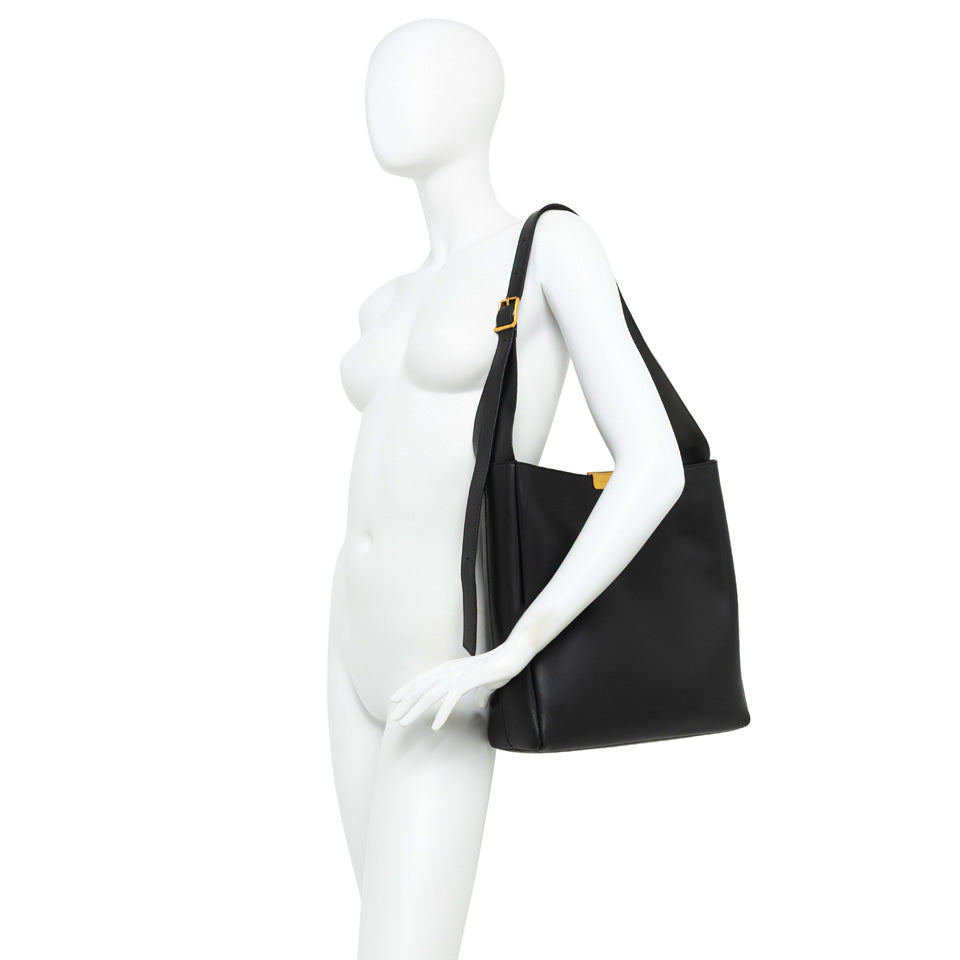 JO SHOULDER BAG W METAL CLOSURE BAG NERO