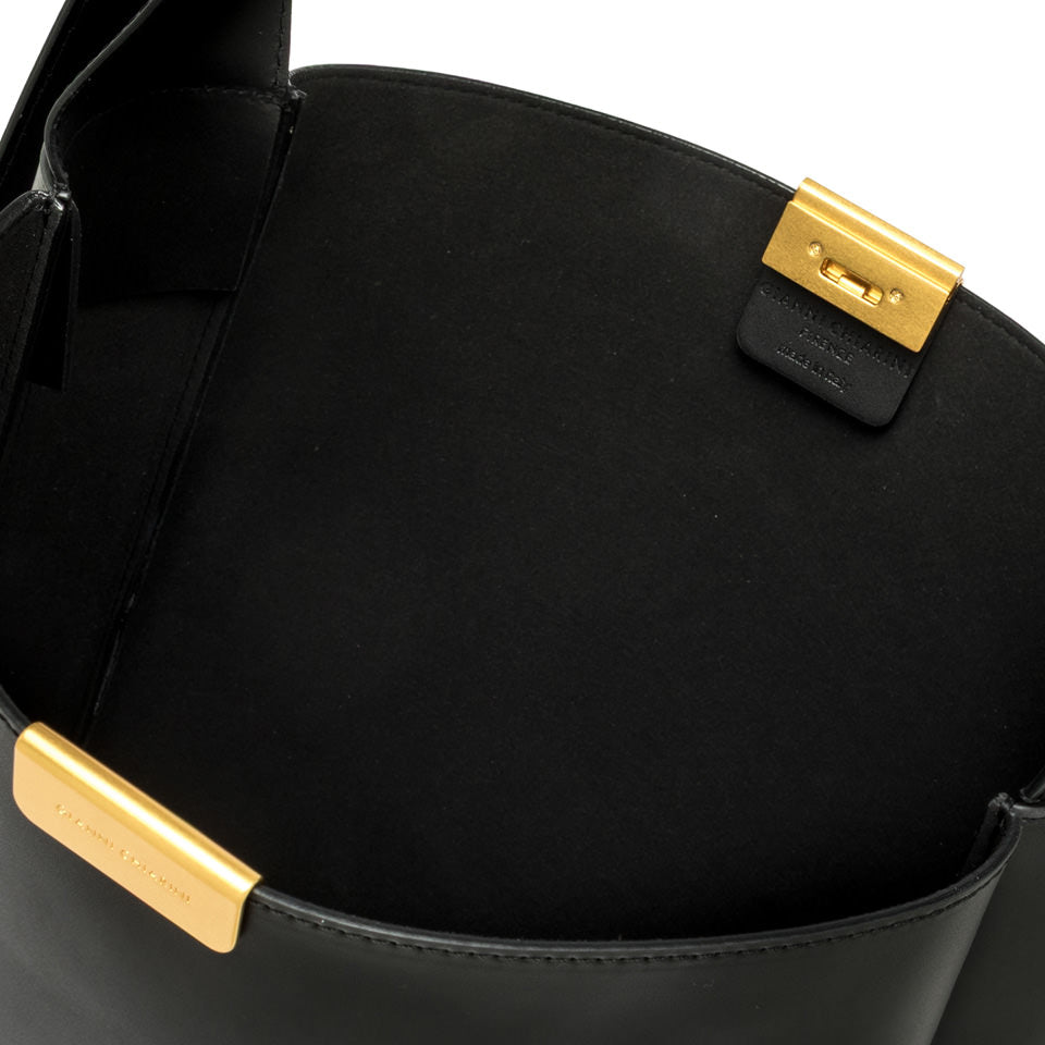 JO SHOULDER BAG W METAL CLOSURE BAG NERO