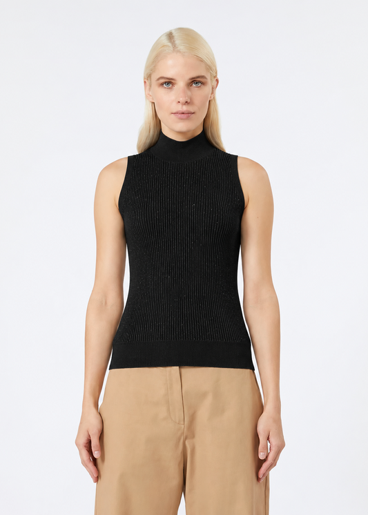 Campos Silk & Wool Knit In Black by Max Mara - view 1