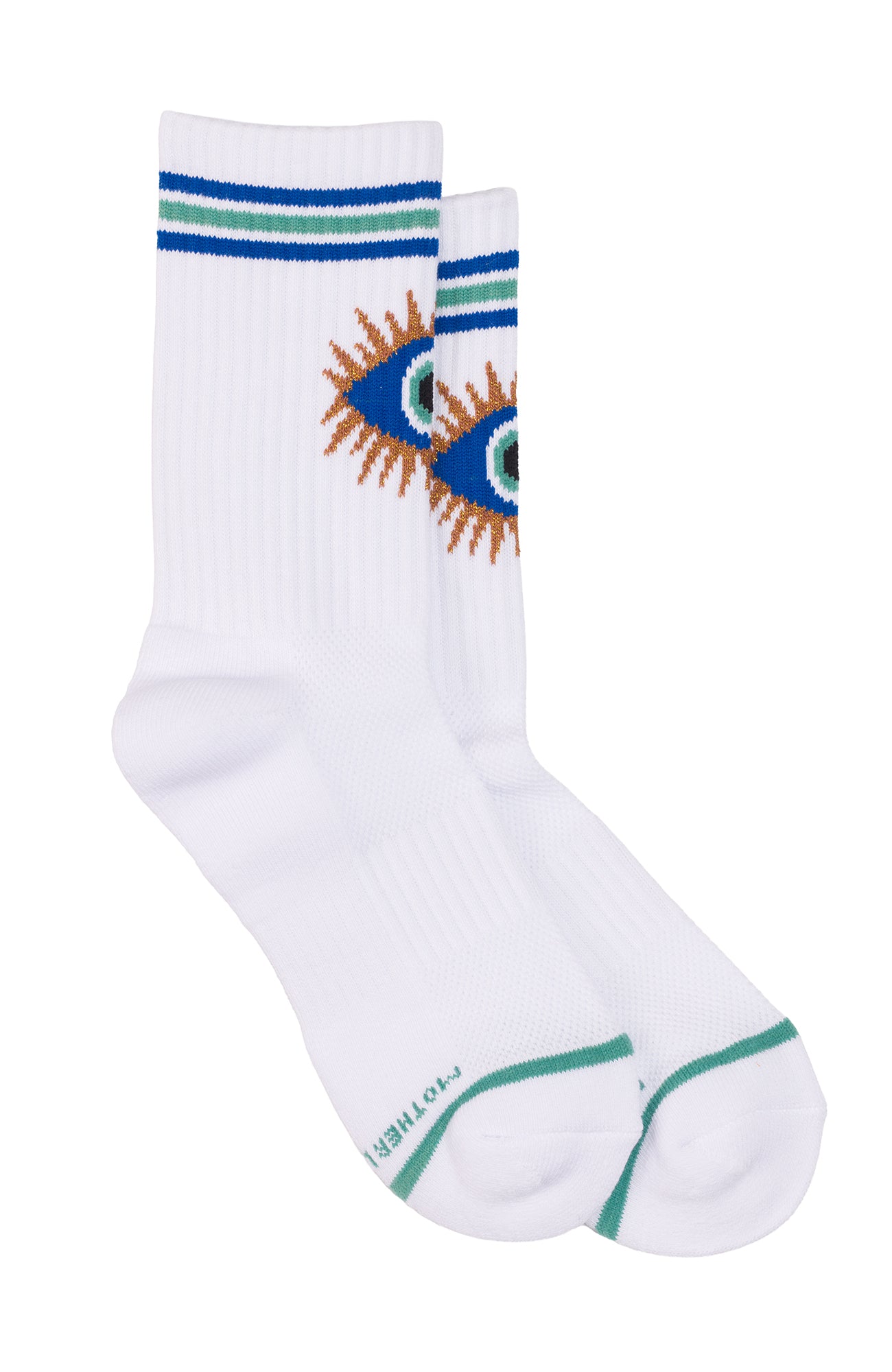 MOTHER Baby Steps Socks in Cosmic Eye styled detail