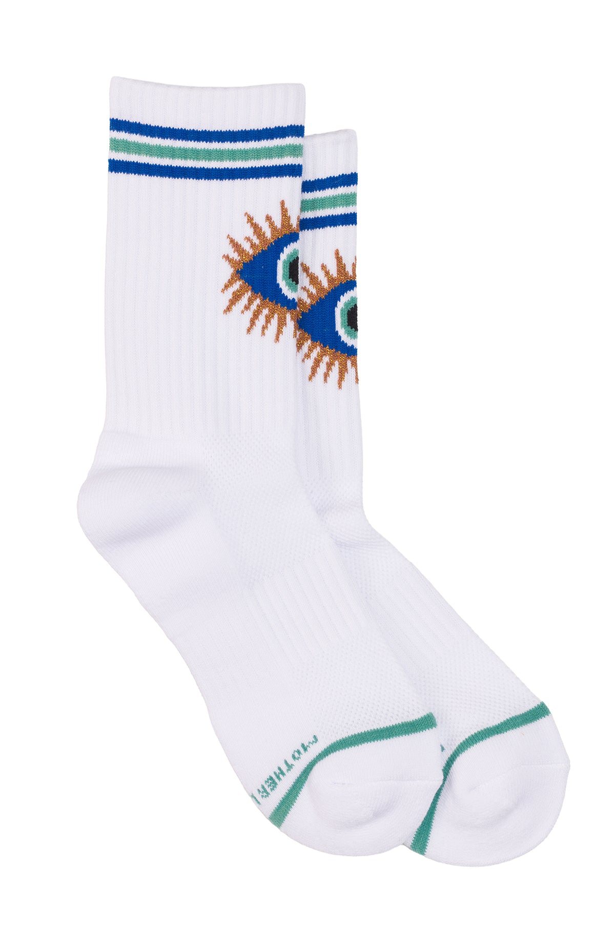 MOTHER Baby Steps Socks in Cosmic Eye styled detail