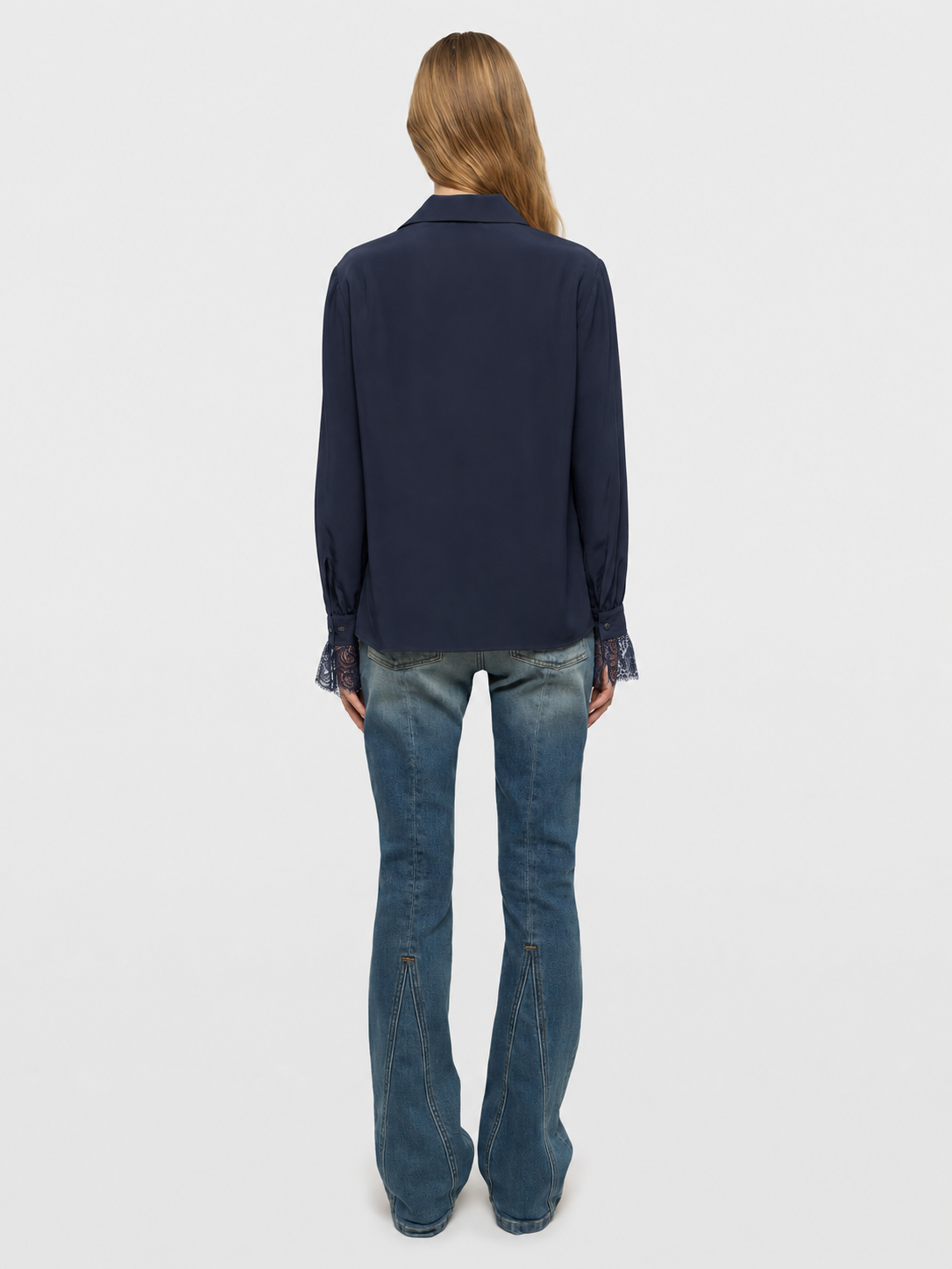THELY LACE CDC BLOUSE IN ENCRE