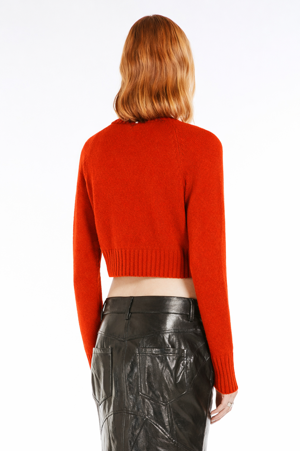 FRAGOLA CASHMERE & WOOL CROPPED KNIT