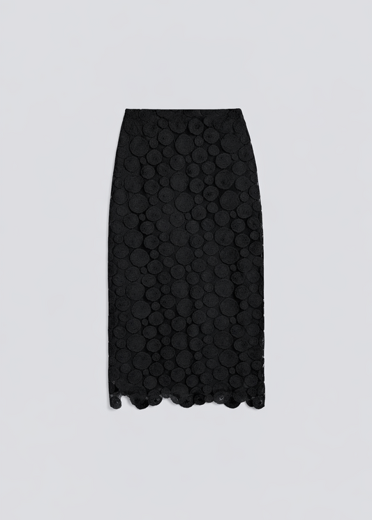 Woven Dot Lace Straight Skirt Mod. 2293 by ASPESI - view 1