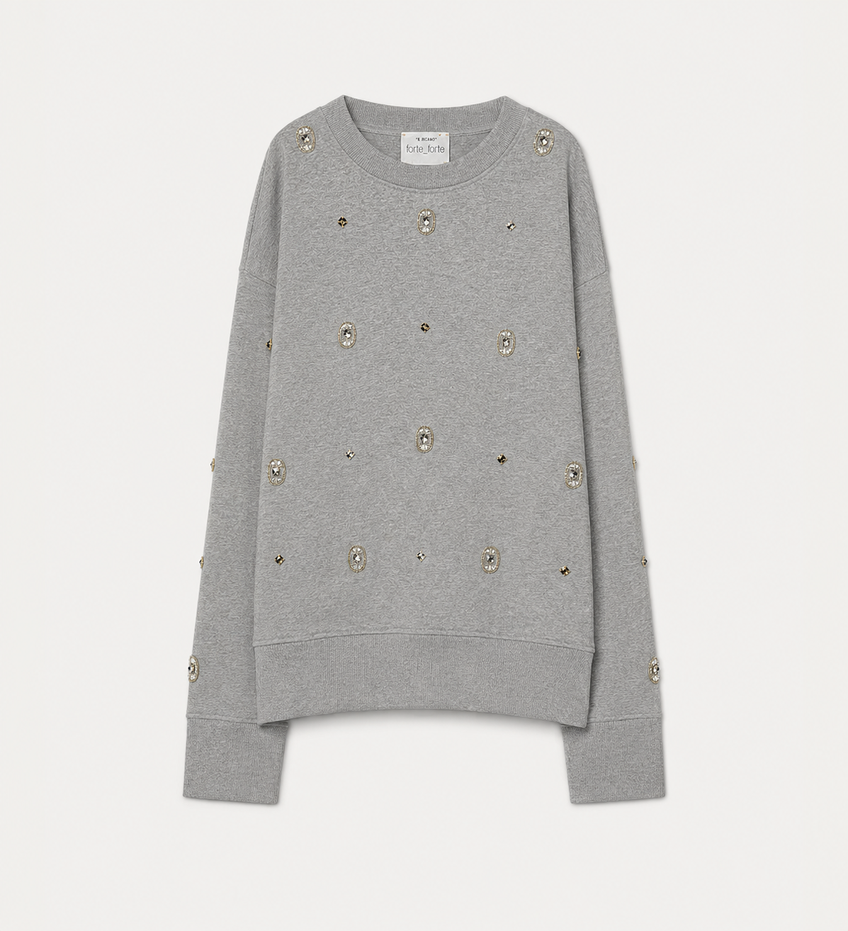"LE CLUB" EMBROIDERY SWEATSHIRT CALCEDONIO