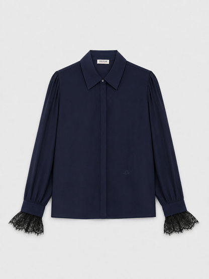 THELY LACE CDC BLOUSE IN ENCRE