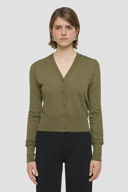 CARDIGAN CASHAIR PALM LEAF